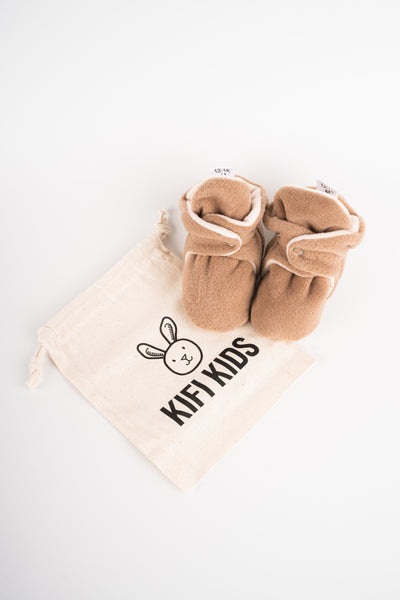 Baby Booties - Latte