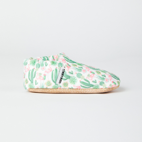 Krabbelschuhe für Babys – Flamingo Cactus