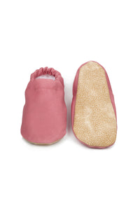 Soft 100% Organic Cotton Baby Slippers - Pastel Pink