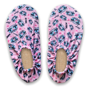 Children’s Non-slip Swim Shoes, Beach Shoes, Pink Cats design