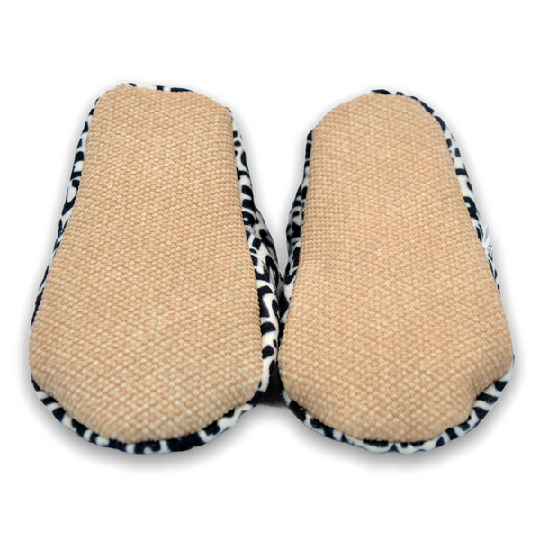 Soft 100% Organic Cotton Baby Slippers - Alphabet